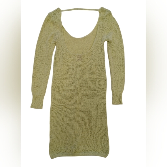 Princess Polly EUC Lime Green Knit Long Sleeve Mini Dress Size XXS - Picture 6 of 10